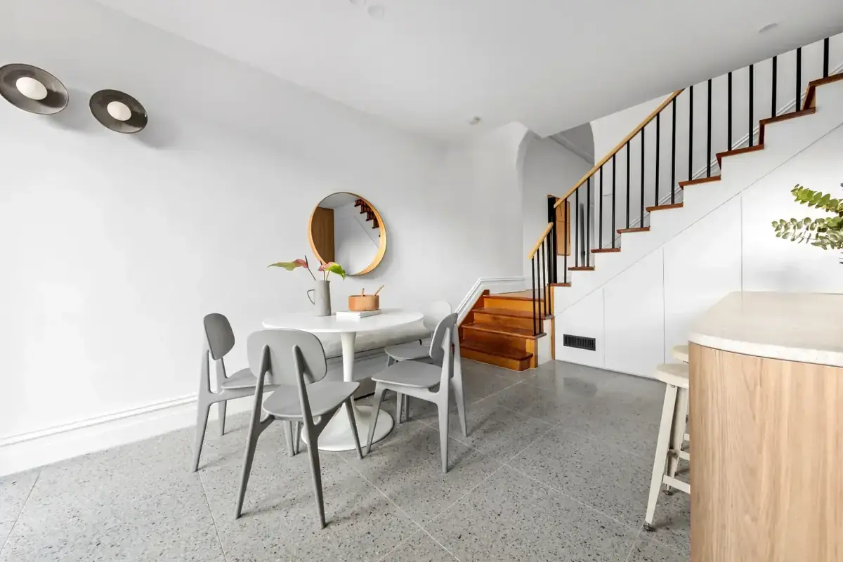 Restored timber staircase